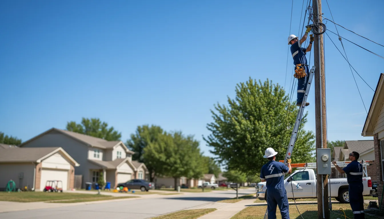 Residential electrician providing installation services in Copen, WV